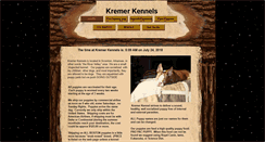 Desktop Screenshot of kremerkennel.com